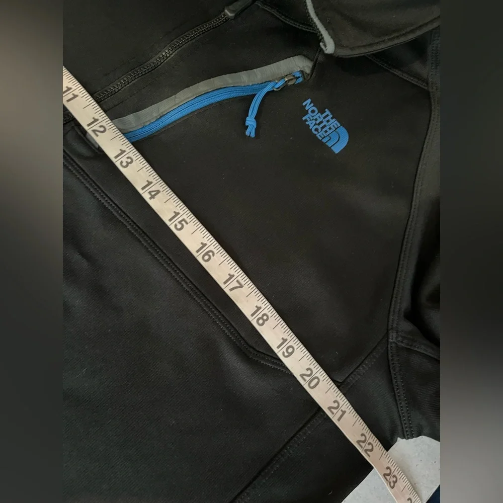 The North Face 1/4 Zip Black Pullover Sweatshirt Canyonland Fleece Outdoor Men M